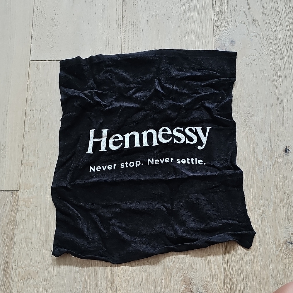 Hennessy Black Cotton Hand Towel